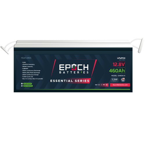 (PRE-ORDER) Epoch Batteries 12V 460Ah Essential Series - Heated & Bluetooth LiFePO4 Battery (ETA JULY 1)