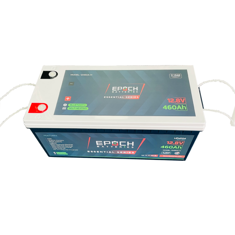 Epoch Batteries 12V 460Ah Essential Series - Heated & Bluetooth LiFePO4 Battery