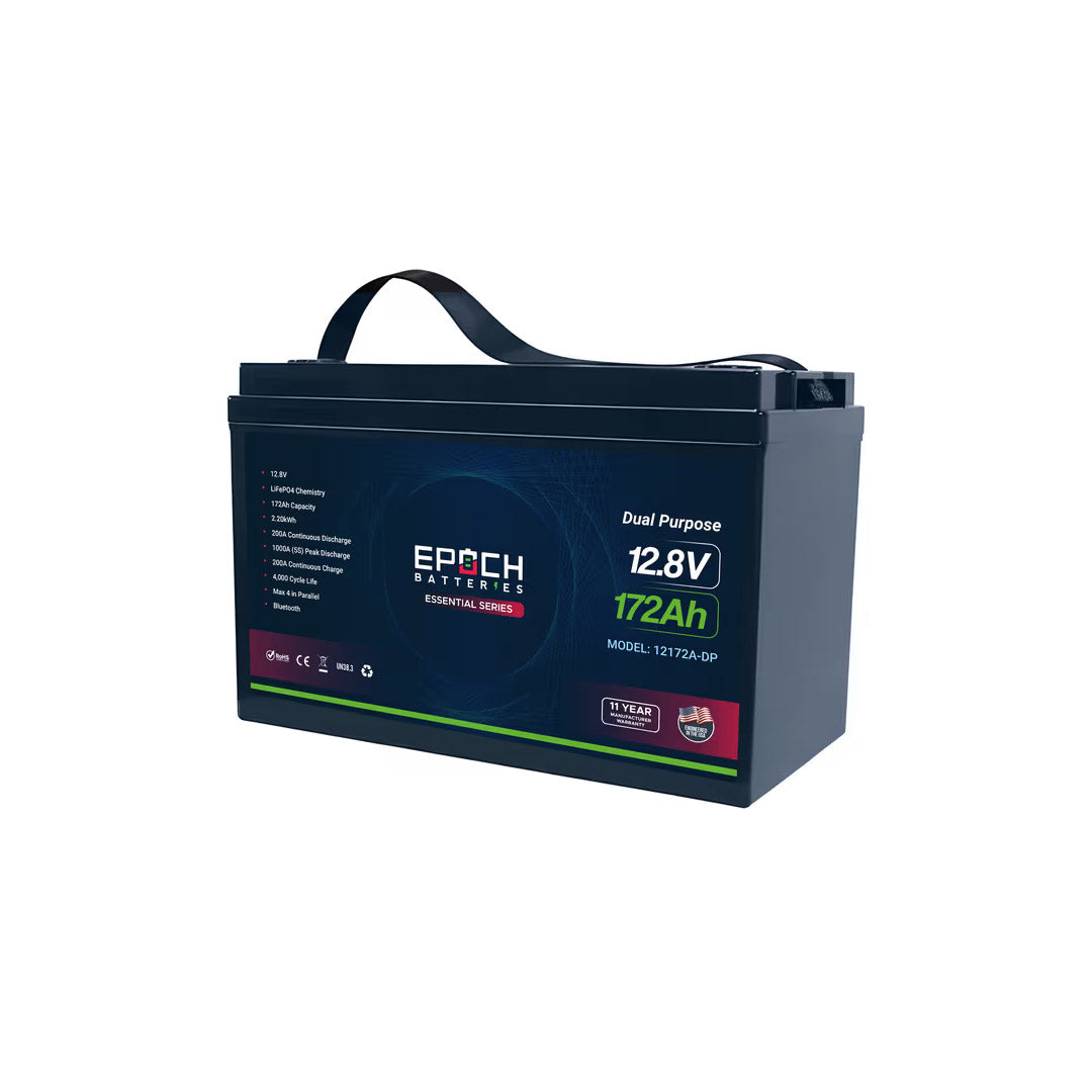 12V 172Ah (2.20kWh) Dual Purpose Essential Series - Group 31 LiFePO4 Battery
