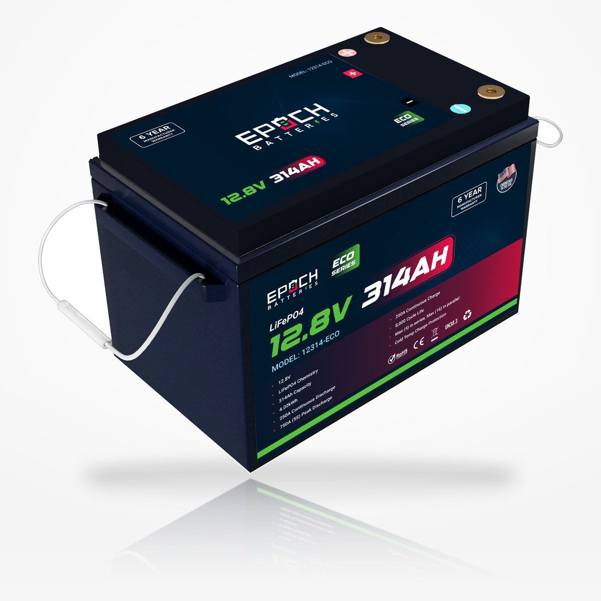 12V 314Ah Eco Series LiFePO4 Battery (4.02kWh)