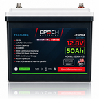 12V 50Ah Essential Series LiFePO4 Battery (0.64kWh)