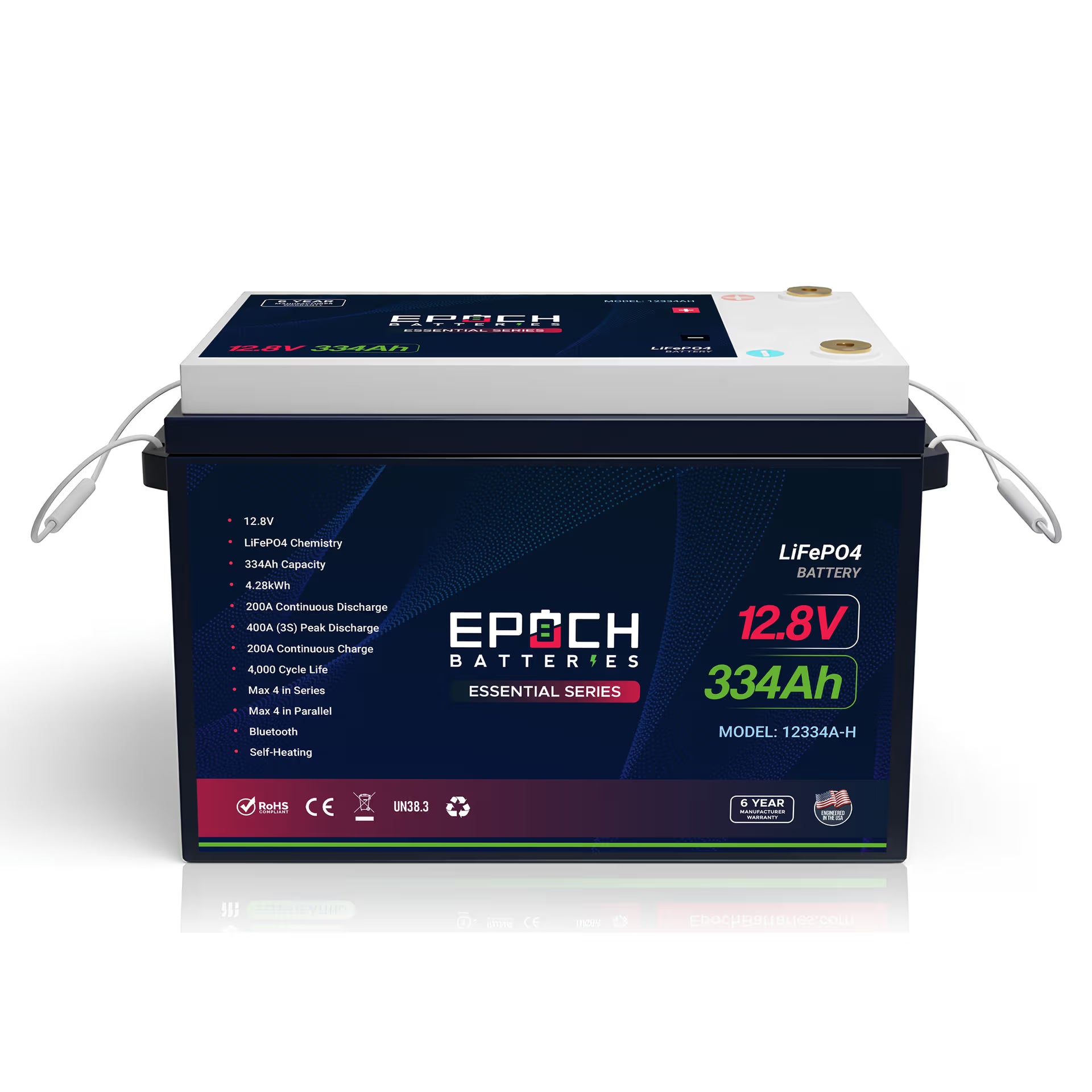 (PRE-ORDER) 12V 334Ah Essential Series LiFePO4 Battery (4.28kWh) - ETA AUG 23