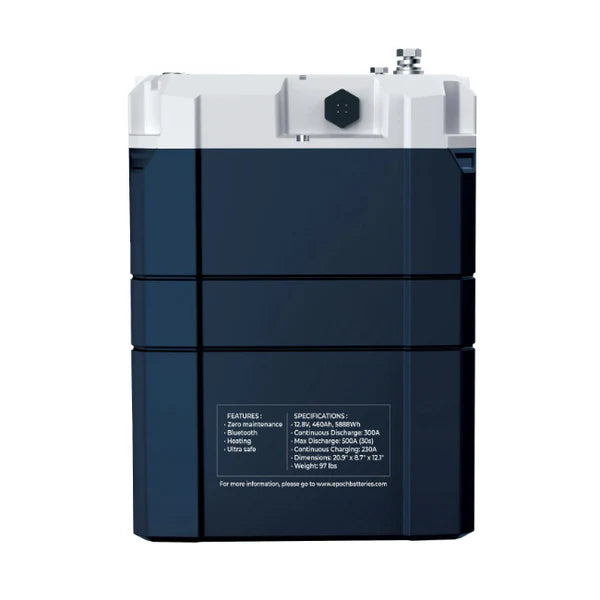 Epoch Batteries 24V 230Ah V2 Elite Series - Heated Bluetooth Victron Comms LiFePO4 Battery