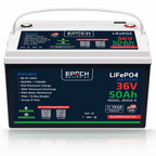 36V 50Ah Essential Series LiFePO4 Battery (1.92kWh)